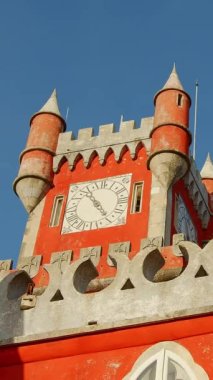 Sintra Portekiz 'deki Pena Ulusal Sarayı - seyahat fotoğrafçılığı