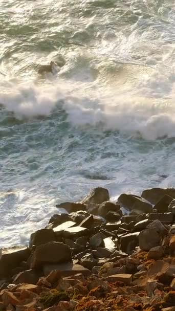 罗卡角 日落时分葡萄牙著名的罗卡角海岸 旅游摄影 — 图库视频影像