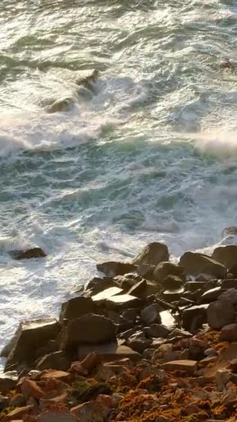 葡萄牙卡波达罗卡令人惊奇的海岸 日落旅行摄影 — 图库视频影像