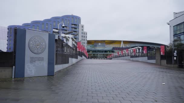 Emirates Stadium Rumah Dari Klub Sepak Bola Arsenal London Fotografi — Stok Video