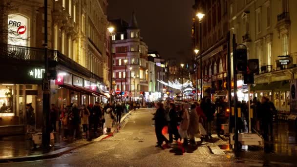 Londres Regorge Touristes Noël Londres Royaume Uni Décembre 2022 — Video