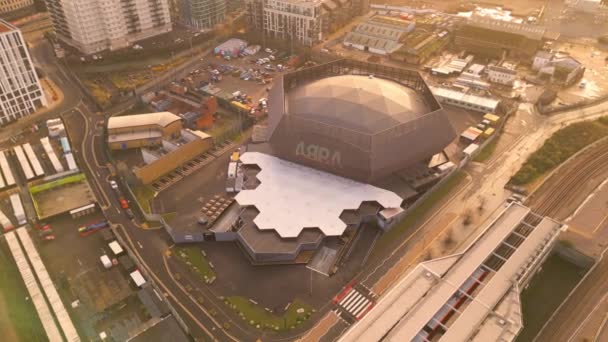 Abba Arena London Aerial View Sunset London United Kingdom Ingdom — 图库视频影像