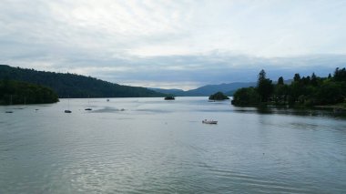 Windermere in the Lake District National Park - aerial view - WINDERMERE, UNITED KINGDOM - AUGUST 17, 2022