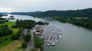 Windermere in the Lake District National Park - aerial view - WINDERMERE, UNITED KINGDOM - AUGUST 17, 2022