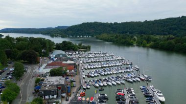 Windermere in the Lake District National Park - aerial view - WINDERMERE, UNITED KINGDOM - AUGUST 17, 2022