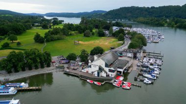 Windermere in the Lake District National Park - aerial view - WINDERMERE, UNITED KINGDOM - AUGUST 17, 2022