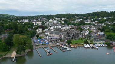Windermere in the Lake District National Park - aerial view - WINDERMERE, UNITED KINGDOM - AUGUST 17, 2022