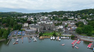 Windermere in the Lake District National Park - aerial view - WINDERMERE, UNITED KINGDOM - AUGUST 17, 2022
