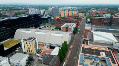 Yukarıdan Manchester Üniversitesi Kampüsü - MANCHESTER, BİRLİK KINGDOM - 15 Ağustos 2022
