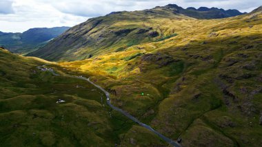 Amazing landscape of the Lake District National Park - aerial view - drone photography