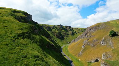 Peak District National Park - aerial view - drone photography