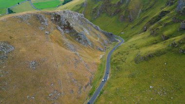 Peak District Ulusal Parkı 'ndaki Umut Vadisi İHA fotoğrafçılığı