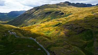 Amazing landscape of the Lake District National Park - aerial view - drone photography