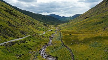 Amazing landscape of the Lake District National Park - aerial view - drone photography