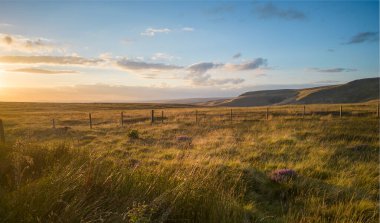 Güzel Tepe Bölgesi Ulusal Parkı - gün batımında hava manzarası - seyahat fotoğrafçılığı