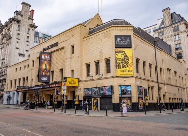 Palace Theatre in Manchester playing We Will Rock You musical - MANCHESTER, UNITED KINGDOM - AUGUST 15, 2022