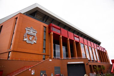 Anfield stadium - home of FC Liverpool - LIVERPOOL, UNITED KINGDOM - AUGUST 16, 2022