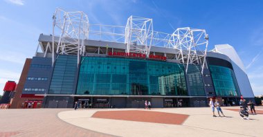 The football stadium of Manchester United - Old Trafford - MANCHESTER, UNITED KINGDOM - AUGUST 15, 2022