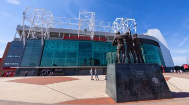 The football stadium of Manchester United - Old Trafford - MANCHESTER, UNITED KINGDOM - AUGUST 15, 2022