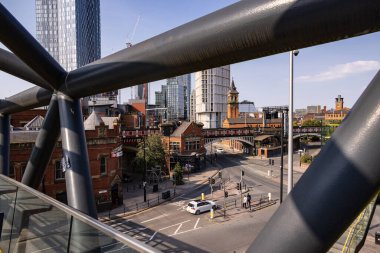 Deansgate Castlefield station in Manchester - MANCHESTER, UNITED KINGDOM - AUGUST 15, 2022