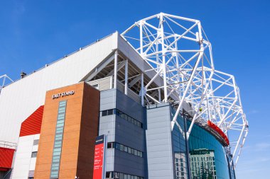 The football stadium of Manchester United - Old Trafford - MANCHESTER, UNITED KINGDOM - AUGUST 15, 2022