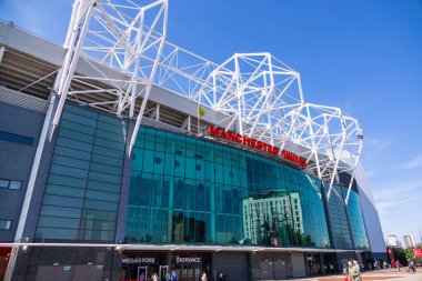 The football stadium of Manchester United - Old Trafford - MANCHESTER, UNITED KINGDOM - AUGUST 15, 2022