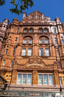 Famous Midland Hotel in Manchester - MANCHESTER, UNITED KINGDOM - AUGUST 15, 2022