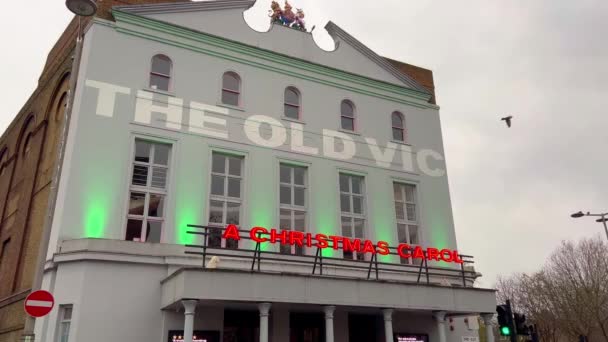 伦敦的老维克剧院 联合王国 2022年12月20日 — 图库视频影像