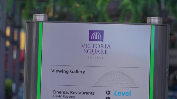 Victoria Square Shopping Center Belfast Belfast United Kingdom April 2022 — Videoclip de stoc