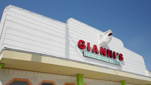 Giannis Bistro Galveston Beach Galveston Texas Novembre 2022 — Video Stock