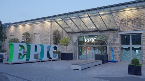 Epic Irlands Utvandringsmuseum Dublin Dublin Irland April 2022 — Stockvideo