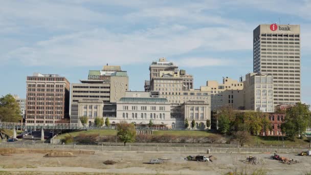 Panorama Memphisu Pohled Bahnitého Ostrova Memphis Tennessee 2022 — Stock video