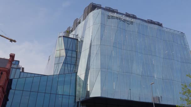 Clădirea Salesforce Din Dublin Docklands City Dublin Ireland Aprilie 2022 — Videoclip de stoc