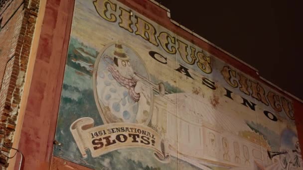 Circo Pintura Mural Circo Beale Street Memphis Hogar Blues Música — Vídeos de Stock