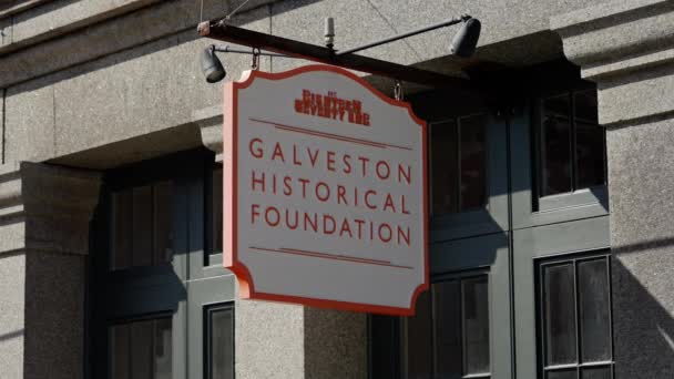 Historische Stiftung Galveston Galveston Texas November 2022 — Stockvideo