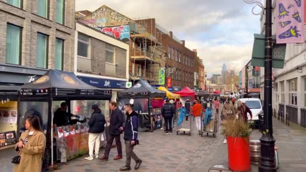Lower Marsh Market London Londres Royaume Uni Décembre 2022 — Video