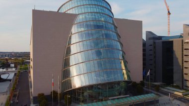 İHA 'dan Dublin Kongre Merkezi hava görüntüsü