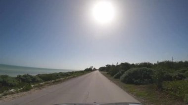 POV Drive on the Florida Keys - KEY WEST, USA - FEBRUARY 15, 2022