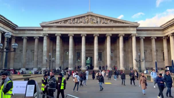 Londoni British Museum London Egyesült Királyság December 2022 — Stock videók