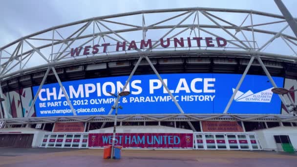 Londýnský Stadion Queen Elizabeth Olympic Park Domov West Ham United — Stock video