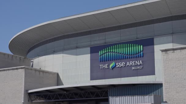 Sse Arena Belfast Home Belfast Giants Belfast United Kingdom April — стокове відео