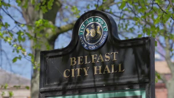Belfast City Hall Belfast City Council Belfast United Kingdom April — Stockvideo