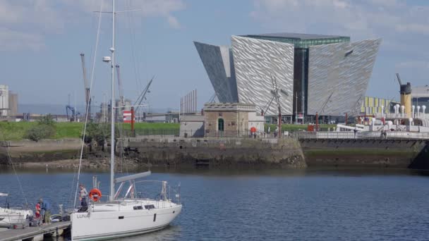 Titanic Quarter City Belfast Belfast United Kingdom April 2022 — Stock videók