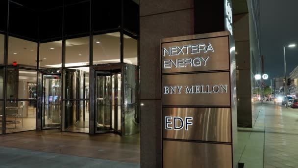 Nextera Energy Houston Houston Texas November 2022 — Stockvideo
