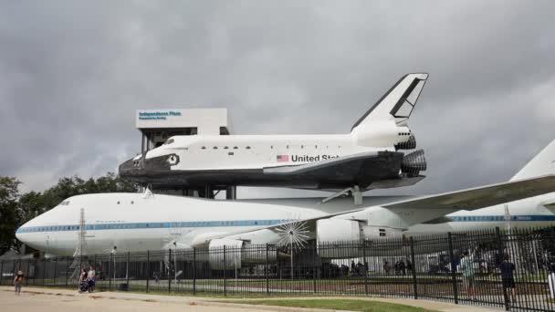 Houston Uzay Merkezi Ndeki Independence Uzay Gemisi Houston Texas Kasım — Stok video