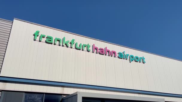 Frankfurt Hahn Airport Hhn Hahn Germany April 2022 — Stok Video
