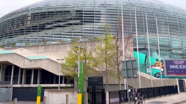 Słynny Stadion Aviva Dublinie Lotu Ptaka Dublin Irlandia Kwietnia 2022 — Wideo stockowe