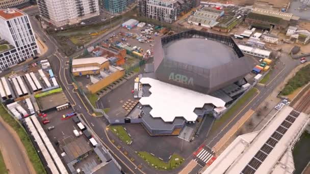 Abba Arena Londres Vista Aérea Sobre Sala Concertos Londres Reino — Vídeo de Stock