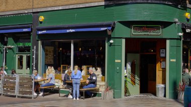 Small cafe in the city center of Belfast - BELFAST, UNITED KINGDOM - APRIL 25, 2022