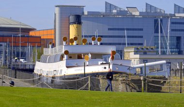 The Titanic Quarter in Belfast - BELFAST, UNITED KINGDOM - APRIL 25, 2022